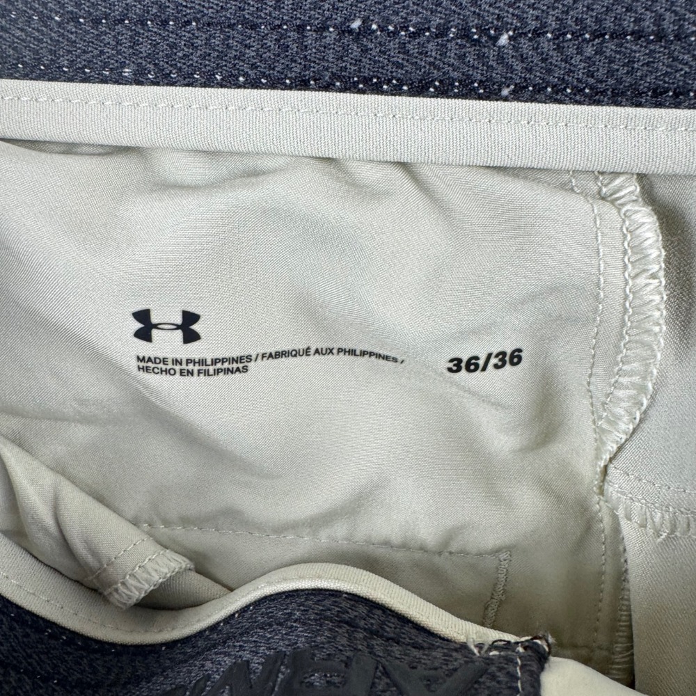 Under Armour Mens Golf Pants 36x36 Khaki Stone Performance Stretch Chino - Picture 8 of 13